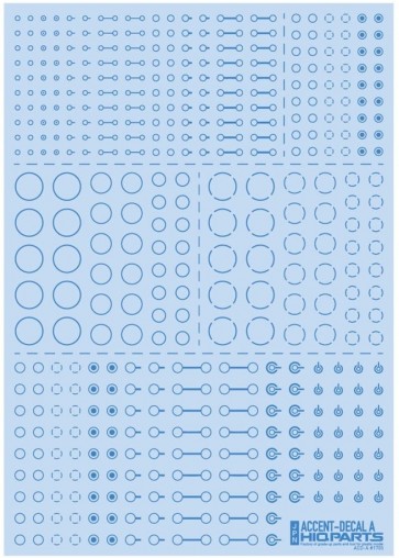 HI Q PARTS Accent Decal A Indigo blue  (1 piece) , HIQ72854, by HI Q PARTS