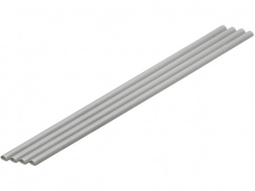 Wave Plastic = Material (Gray) Half Pipe 3 x 6 mm 4pcs, WAV24548, by WAVE