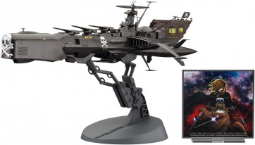 Hasegawa 1/1500 Captain Harlock Space Pirate Dimensional Voyage Space Pirate Battleship Arcadia Third Ship [Variant] Attack Enhanced Type w/Acrylic Stand Figure, HAS48159, by HASEGAWA