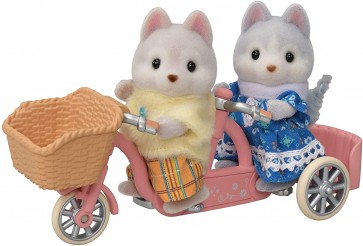 Epoch Sylvanian Families Nakayoshi Cycling Set -Husky Brothers-  , EPC46564, by Epoch