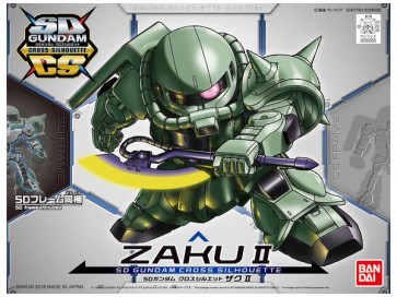 Bandai SD Gundam Cross Silhouette Zaku II , BAN03534, by BANDAI