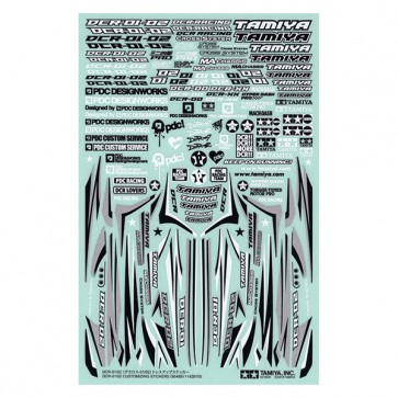 Tamiya DCR-01/02 DRESS-UP STICKER (MINI 4WD LTD.)  , TAM54896, by TAMIYA