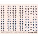 HI Q PARTS 1/12 6-C Custom Eyes Decale  , HIQ74193, by HI Q PARTS