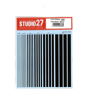 STUDIO27Line decal : Black, stu13860, by STUDIO27
