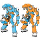 Hasegawa 1/35 MechatroWeGo MECHATRO TUBE NO. 1 NO.02 "ORANGE & MIZUIRO", HAS47916, by HASEGAWA