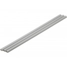 Wave Plastic = Material (Gray) Half Pipe 4 x 8 mm 3pcs, WAV24562, by WAVE