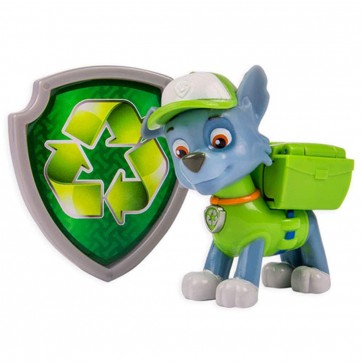 TAKARA TOMY Pow Patrol One Action Figure (with Badge) Rocky  , TAK34886, by TAKARA TOMY