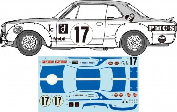 Fujimi 1/24 Inch-up Series No.287 Skyline 2000GT-R (KPGC10) Rubber Soul GT-R, FUJ46877, by FUJIMI