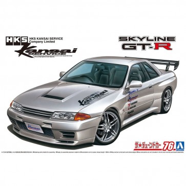Aoshima 1/24 The Tuned Car No.76 HKS Kansai BNR32 Skyline GT-R '90 (Nissan), AOS64535, by AOSHIMA