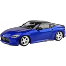 Aoshima 1/32 Raku-Pla Snap Kit No.17CU-SB Nissan RZ34 Fairlady Z Custom Wheel (Seiran Blue), AOS00056, by AOSHIMA