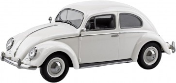 Aoshima Raku-Pla Snap Kit 1/32 No.20-PW Volkswagen Beetle (Pearl White), AOS68038, by AOSHIMA