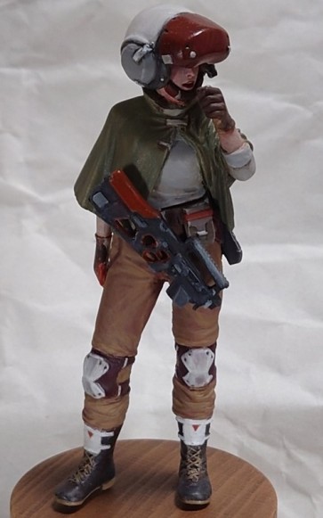 Honemitsu products 1/20 Mercenary Army Female Commander (Tentative) Ma.k resin kit figure, HNM32400, by Honemitsu Products