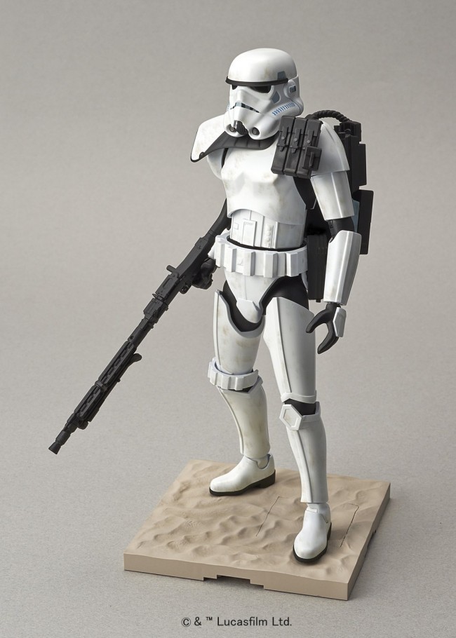 BANDAI Star Wars Plastic Model Kit 1/12 STARWARS Sand Trooper trackable