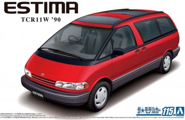Aoshima The Model Car No.115 1/24 Toyota TCR11W Estima Twin Moon Roof '90   , AOS57537, by AOSHIMA