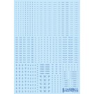 HI Q PARTS 1/144 RB03 Dashboard Decals One Color Blue (1 sheet), HIQ89654, by HI Q PARTS