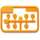 Tamiya Mini 4WD Grade Up Part LOW-FRICTION PLASTIC BEARING SET (ORANGE) (MINI 4WD LIMITED)  , TAM55602, by TAMIYA
