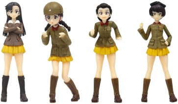 Platz 1/35 GIRLS UND PANZER DAS FINALE: CHIHATAN ACADEMY FIGURE SET VOL.3 (KINUYO NISHI, FUKUDA, TAMADA, HOSOMI)  , PLZ59267, by PLATZ