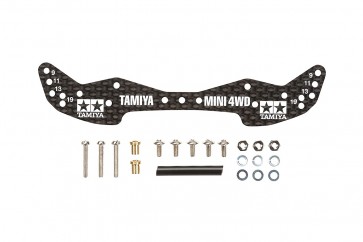 Tamiya Tamiya Mini 4WD 15498 GP498 HG Carbon Front Wide Stay (1.5mm) , TAM54982, by TAMIYA