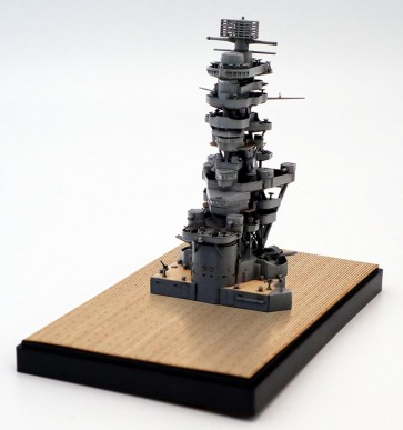 Fujimi 1/350 Ship Model Series No.6 EX-2 Japanese battleship Fuso Bridge (with Wooden Deck Sticker), FUJ00895, by FUJIMI