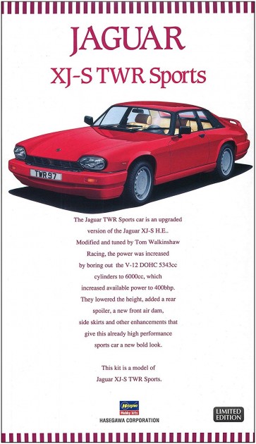 Hasegawa 1/24 Jaguar XJ-S TWR Sport , HAS03396, by HASEGAWA