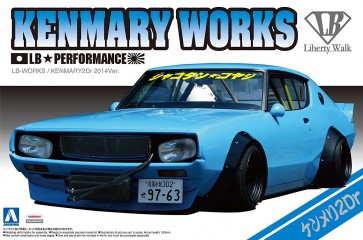 Aoshima 1/24 Liberty Walk 6 Nissan Skyline Ken Meri 2 Dr 2014 Ver. plastic kit , AOS11478, by AOSHIMA