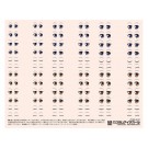 HI Q PARTS 1/12 1-C Custom Eye Decal (1 pcs)  , HIQ74148, by HI Q PARTS