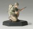 TAMIYA 1/35 American infantry attack team rifle hand B(completed model), TAM26009, by TAMIYA