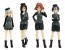 Platz 1/35 Girls & Panzer Theater Ver College Team Figure Set plastic kit , PLZ34660, by PLATZ