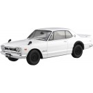 Aoshima 1/24 Raku-Pla Snap Car No.1-WH KPGC10 Skyline HT 2000GT-R 1971 White, AOS65907, by AOSHIMA