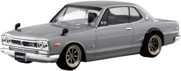 Aoshima 1/32 The Snap Kit No.09-SP1 Nissan Skyline 2000GT-R Custom Wheel (Silver), AOS64702, by AOSHIMA