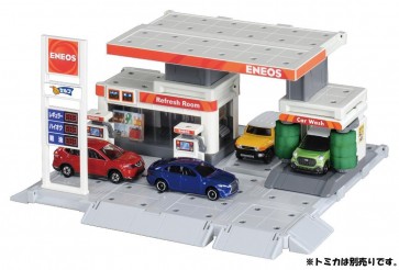 TAKARATOMY Tomica Town Build City Gas Station Stand ENEOS , TAK74409, by TAKARATOMY