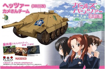 Platz 1/35 GIRLS UND PANZER DAS FINALE: HETZER (38(T) KAI) TURTLE TEAM  , PLZ61512, by PLATZ
