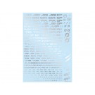 HI Q PARTS TR Decal 3 Alphabet Silver (1pc.), HIQ73929, by HI Q PARTS