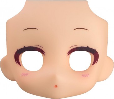 Good Smile Company Nendoroid Doll Customizable Face Plate - Narrowed Eyes: With Makeup (Peach), GSC49897, by GOOD SMILE COMPANY