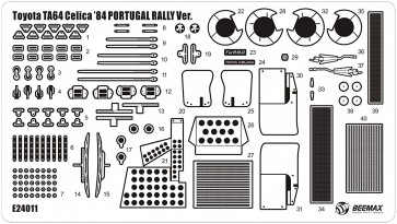 Aoshima Detailing up parts for 1/24 BEEMAX TOYOTA TA64 Celica `84 Portugal Rally , AOS03159, by AOSHIMA