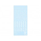 HI Q PARTS Pixel Camouflage Decal 2 White (1pc.), HIQ73783, by HI Q PARTS