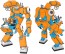 Hasegawa 1/35 MechatroWeGo MECHATRO TUBE NO. 1 NO.02 "ORANGE & MIZUIRO", HAS47916, by HASEGAWA