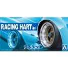 Aoshima 1/24 racing heart (4H) 14 inches plastic kit   (4 wheels & tires), AOS53775, by AOSHIMA