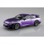 Aoshima 1/32 Raku-Pla Snap Kit No.03CU-MP Nissan R35 NISSAN GT-R 2024 Custom Wheel (Metallic Purple), AOS04092, by AOSHIMA
