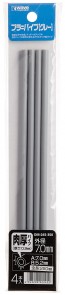 Wave Material series plastic pipe 【gray】 thick type outer 7.0 mm 4 pieces OM 245, WAV22452, by WAVE