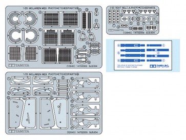 Tamiya 1/20 Detail up Parts Series MCLAREN M23 1976 PHOTO-ETCHED PARTS SET  , TAM26408, by TAMIYA