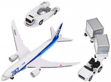 TAKARATOMY Tomica 787 Airport Set ANA , TAK95690, by TAKARATOMY