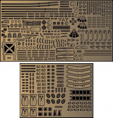 Fujimi 1/700 Special Series JAPANESE NAVY HEAVY CRUISER IBUKI GENUINE ETCHING PARTS, FUJ33172, by FUJIMI