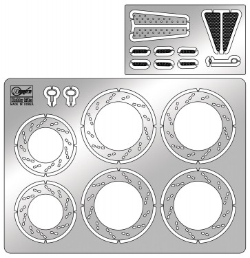 Hasegawa 1/12 Hasegawa Limited Series SUZUKI RG400 GAMMA PHOTO-ETCHED PARTS  , HAS17232, by HASEGAWA