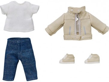 Good Smile Company Nendoroid Doll Outfit Set: Leather Jacket (Ivory), GSC62698, by GOOD SMILE COMPANY