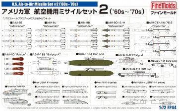Fine Molds 1/72 US Army Aircraft Missile Set 2 ('60s - '70s)  , FIN20447, by Fine Molds