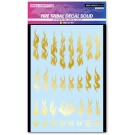 HI Q PARTS Fire Tribal Decal Solid Gold (1pcs), HIQ77347, by HI Q PARTS