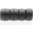 Fujimi 1/24 Real Tire Collection Series No.1 Racing Slick Tires 15-Inch, Front 285/40, Rear 345/35, FUJ93762, by FUJIMI