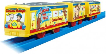 TAKARA TOMY Plarail Curious George Wrapping Train, TAK38767, by TAKARA TOMY