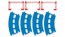 TAKARATOMY Plarail double track curve rail (4 pieces) R-05 , TAK09006, by TAKARA TOMY